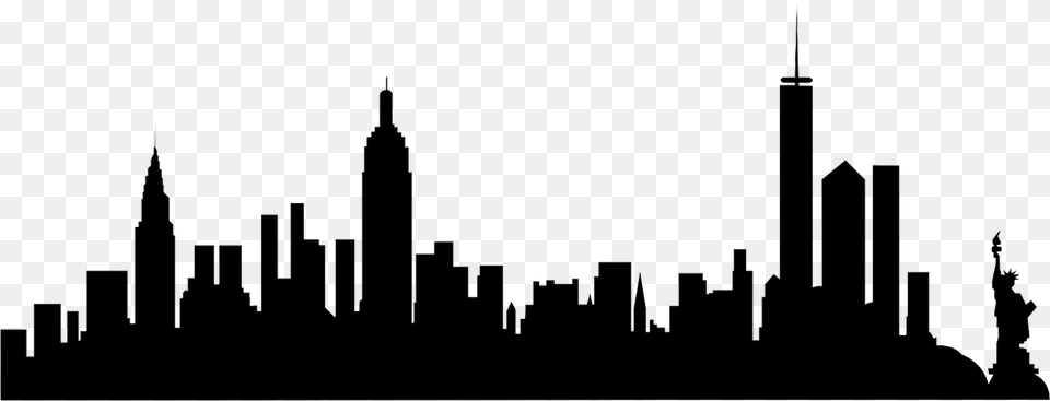 New York Skyline Silhouette City Free Transparent Png