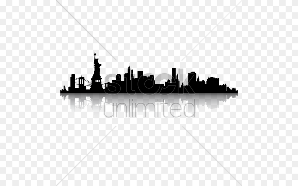 New York Skyline Silhouette Vector Image, Lighting, City, Art, Graphics Free Png Download