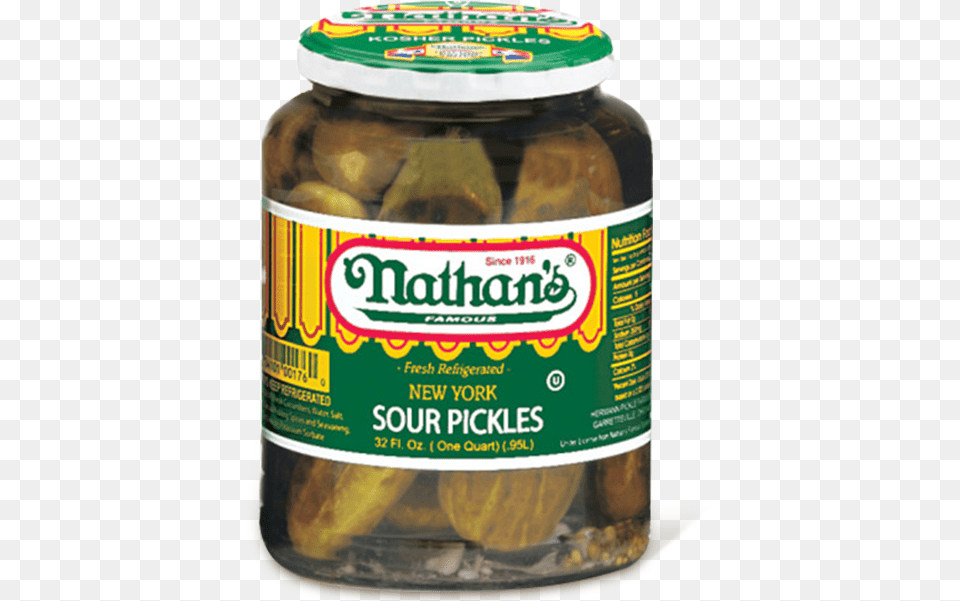 New York Sour Pickles Nathan39s Half Sour Pickles, Food, Pickle, Relish, Alcohol Png Image