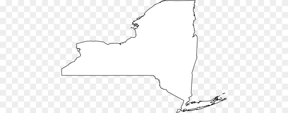 New York State Map Clipart New York, Silhouette, Stencil, Adult, Bride Free Png Download