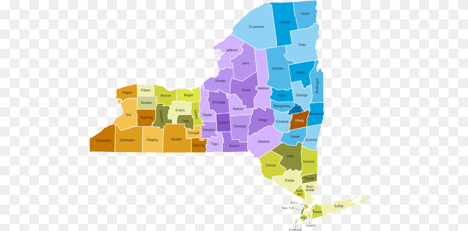 New York State Natural Resource Map New York Map Transparent, Chart, Plot, Atlas, Diagram Png Image
