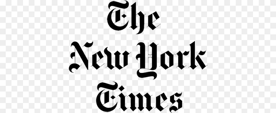 New York Times Logo New York Times Letters, Handwriting, Text, Calligraphy, Blackboard Free Png Download