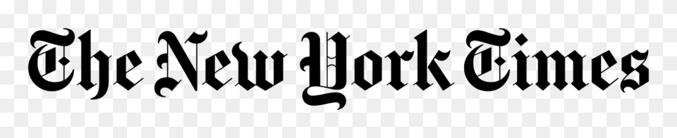 New York Times Logo Transparent, Gray Png