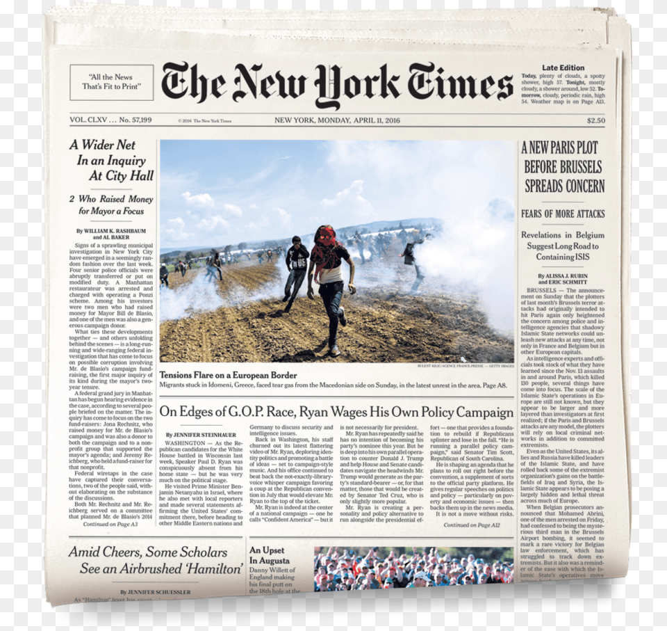 New York Times Newspaper New York Times, Text, Person Free Png Download