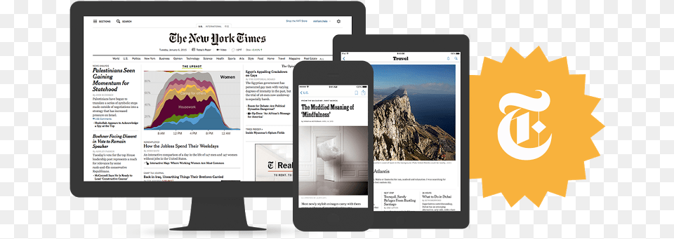 New York Times Subscriptions New York Times Digital, Computer, Electronics, Tablet Computer, Hardware Free Png