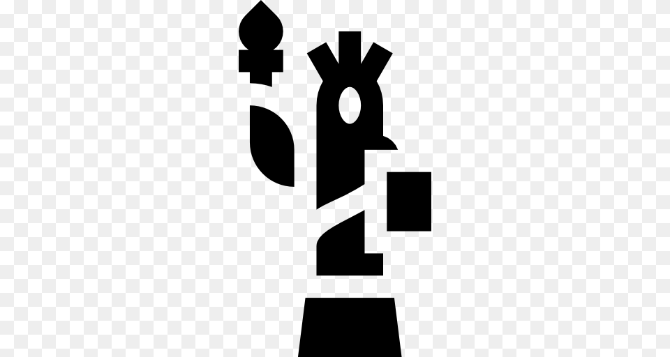 New York Usa Monuments Sculpture Statue Hand Drawn United, Stencil, Symbol, Cross Png Image