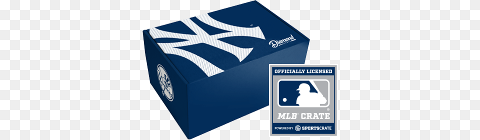 New York Yankees Diamond Crate From Sports Crate, Box, Cardboard, Carton, Person Free Transparent Png