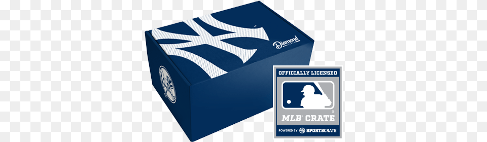 New York Yankees Diamond Crate Yankees Gift Box, Cardboard, Carton, Person, Head Png Image