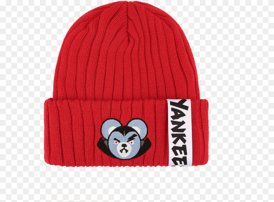 New York Yankees Halloween Bear Label Point Beanie Beanie, Cap, Clothing, Hat, Baby Free Transparent Png