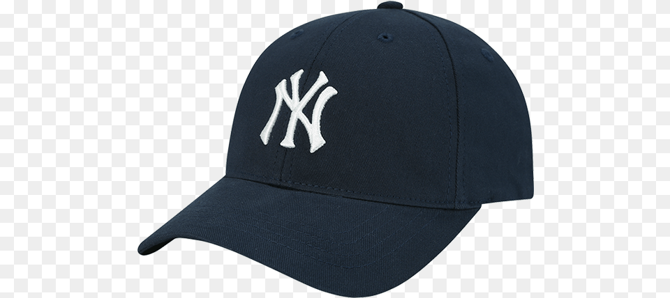 New York Yankees Logo Curve Cap Ny Yankee Baseball Cap Black, Baseball Cap, Clothing, Hat Png Image