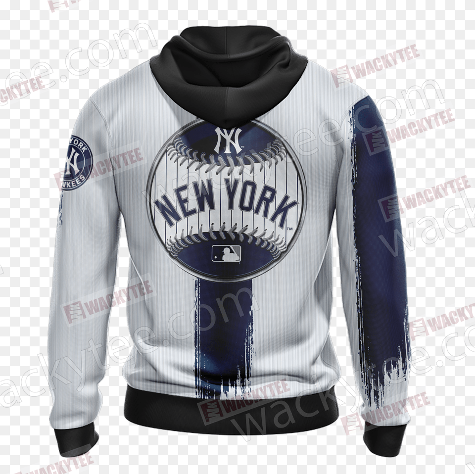 New York Yankees Logo Zip Up Hoodie Major League Baseball Logo, Sweatshirt, Clothing, Coat, Jacket Free Transparent Png