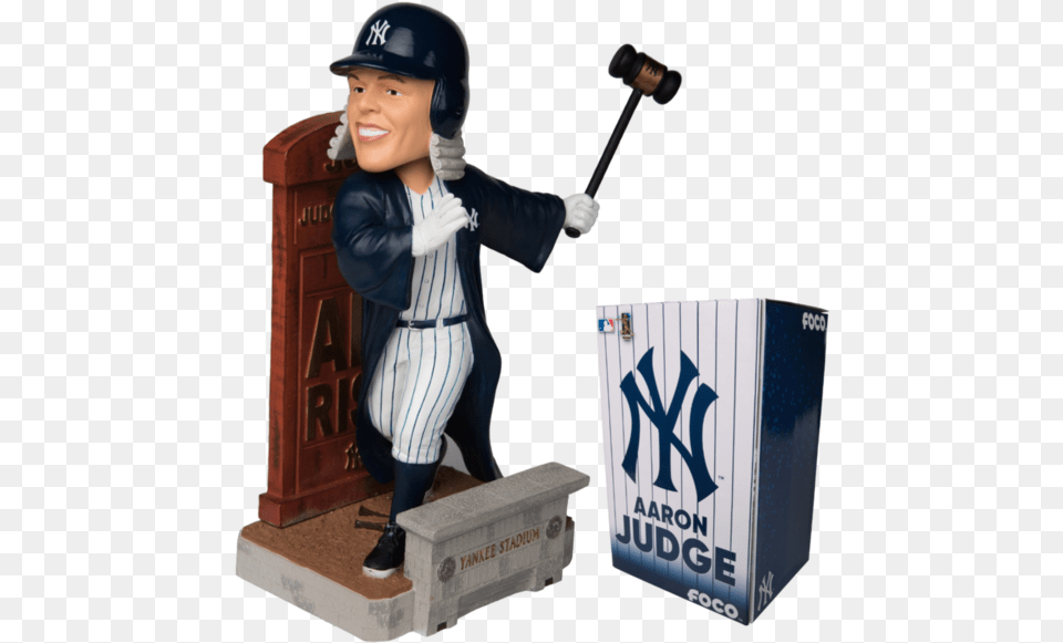 New York Yankees Mlb Aaron Judge Figurine, People, Clothing, Glove, Person Png