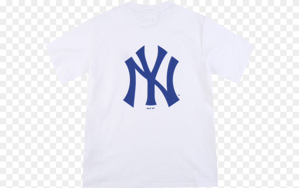 New York Yankees Popping Big Logo Short Sleeve T Shirt New York Yankees, Clothing, T-shirt, Weapon, Trident Png Image