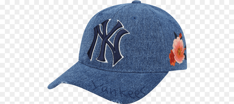 New York Yankees Rose Garden Ball Cap Baseball Cap, Baseball Cap, Clothing, Hat, Person Free Png