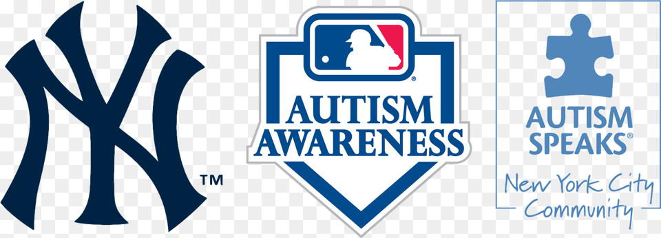 New York Yankees Vs Milwaukee Brewers Autism Speaks Emblem, Logo Png Image
