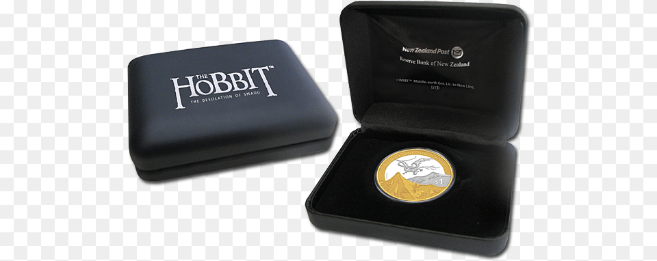 New Zealand 1 Dollar Hobbit Dragon Silver 2013 The The Desolation Of Smaug, Box Free Transparent Png