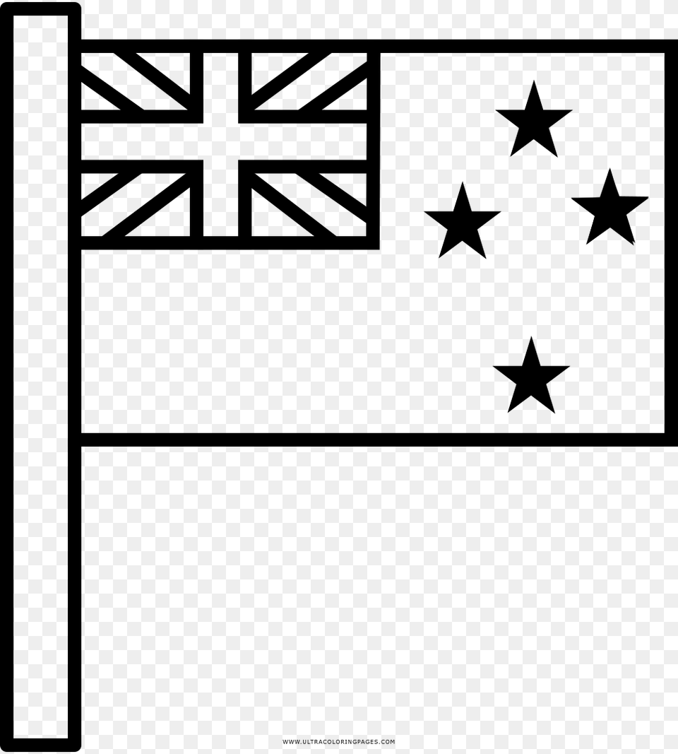 New Zealand Coloring Page, Gray Png