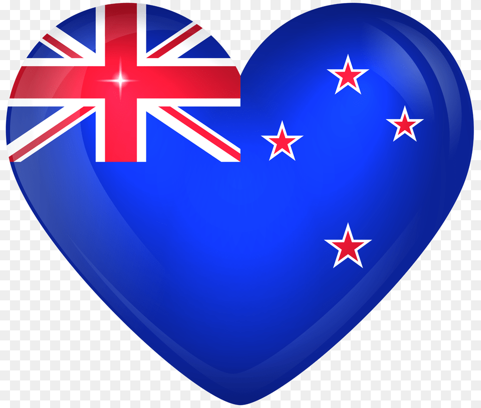 New Zealand Large Heart, Balloon Free Png Download