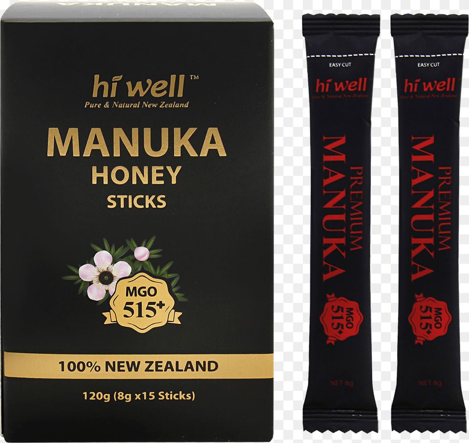New Zealand Manuka Honey Stick, Bottle, Book, Publication, Herbal Png