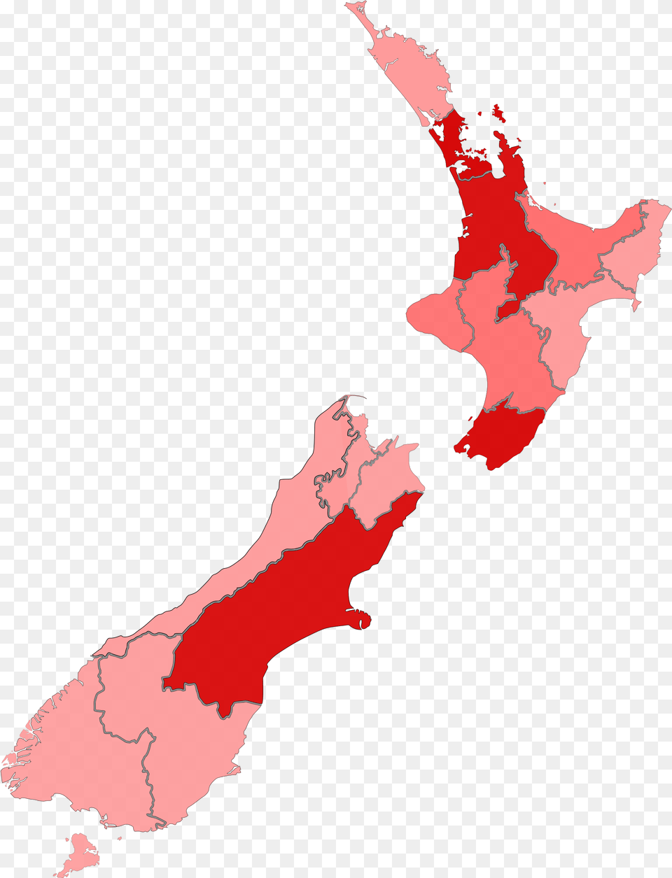 New Zealand Map By Confirmed Cases New Zealand Map, Plot, Chart, Adult, Person Free Transparent Png