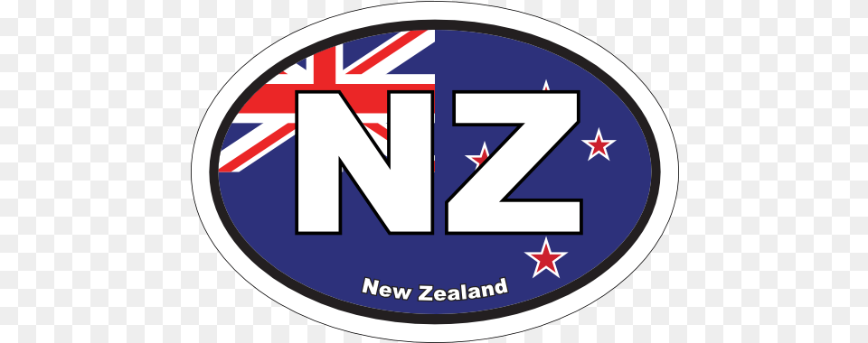 New Zealand Nz Flag Oval Sticker New Zealand Flag, Logo, Emblem, Symbol Free Png