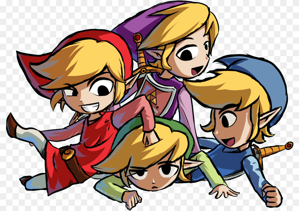 New Zelda Merchandise Added To The Nintendo Uk Online Tloz Four Swords Adventures, Book, Comics, Publication, Baby Png