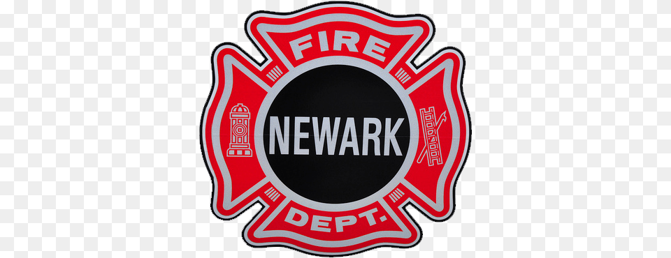 Newark Fire Department Newark Fire Dept Logo, Emblem, Symbol, Food, Ketchup Free Png Download