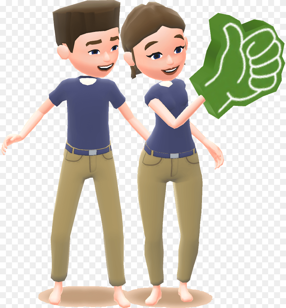 Newbie Couple Cartoon, Clothing, Pants, Person, Face Png