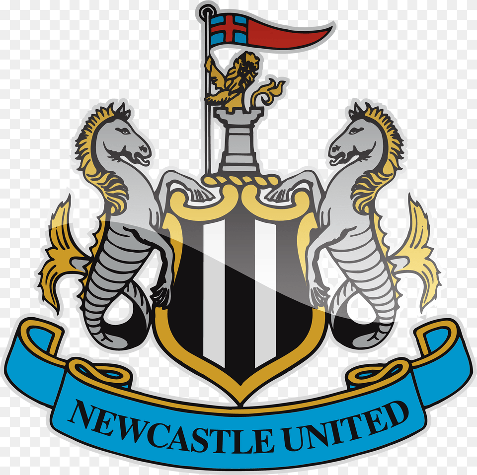 Newcastle United Fc Hd Logo Football Logos Newcastle United Logo Hd, Emblem, Symbol, Bulldozer, Machine Free Png