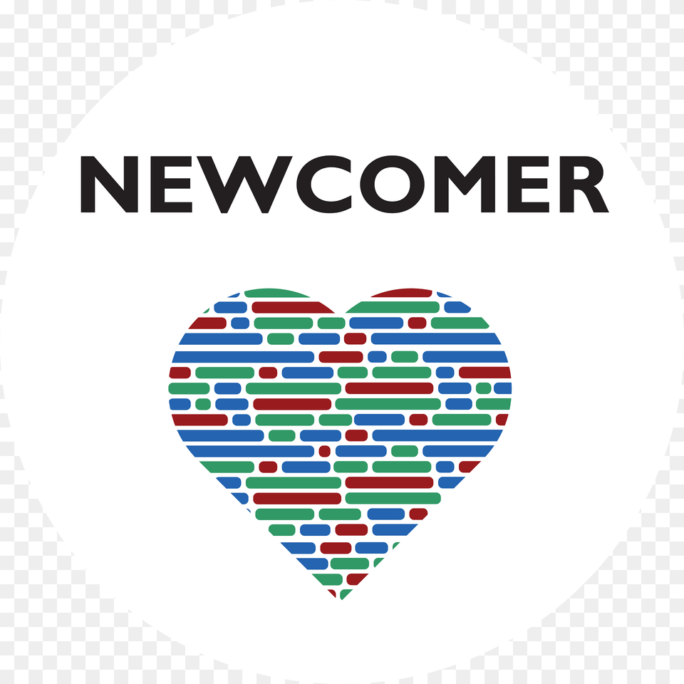 Newcomer Sticker Design Version A Clipart, Logo, Advertisement, Disk Png Image