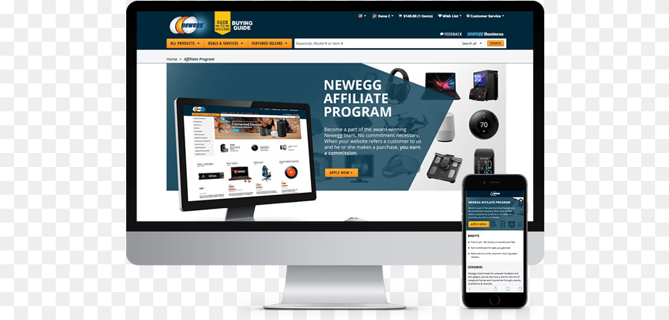 Newegg Affiliate Program Auto Service, File, Electronics, Webpage, Computer Hardware Free Png