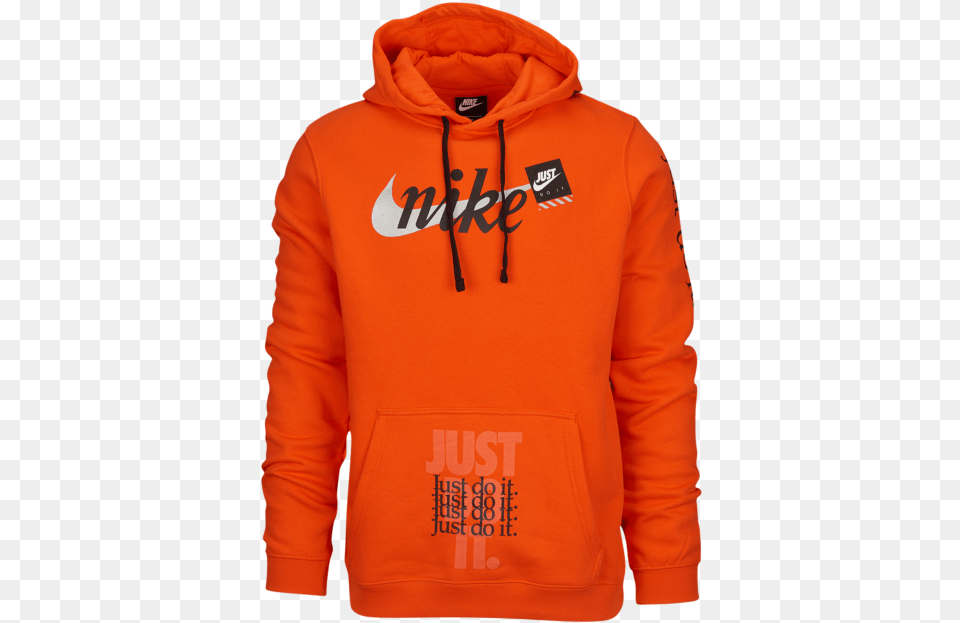 Newest Colorway Of The Nike Sporstwear Quotjust Do Itquot Nike Jdi Hoodie Orange, Clothing, Hood, Knitwear, Sweater Free Png Download
