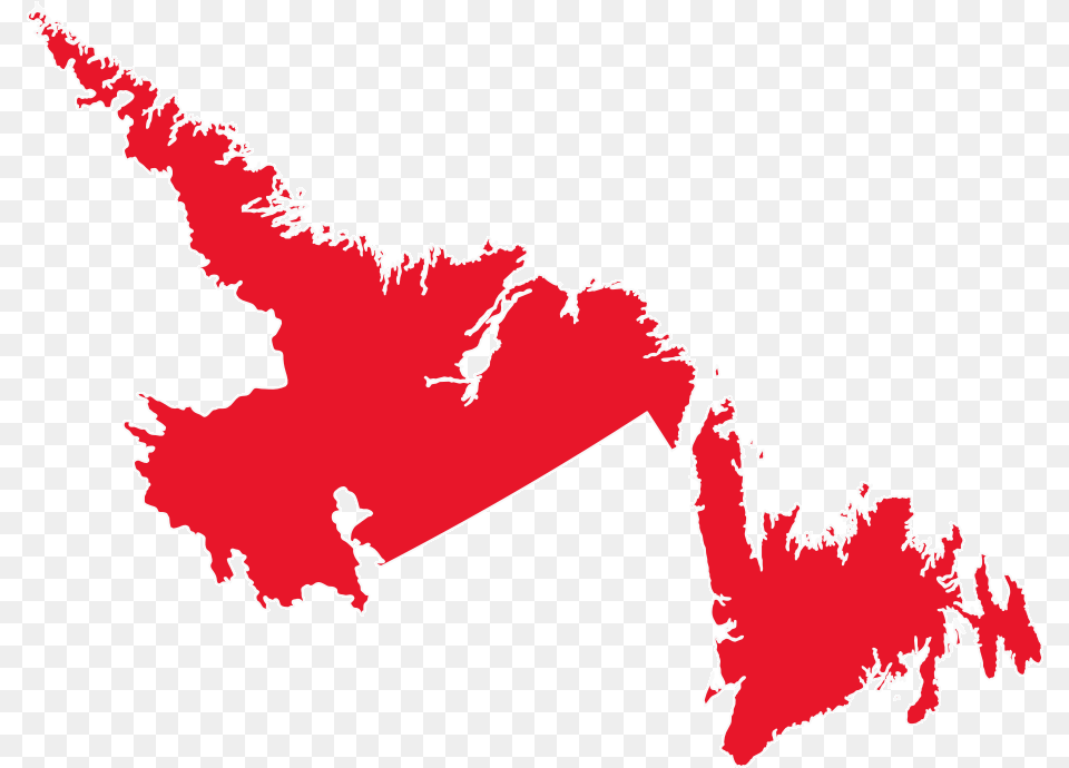 Newfoundland And Laborador Outline Of Newfoundland And Labrador, Chart, Plot Free Png Download
