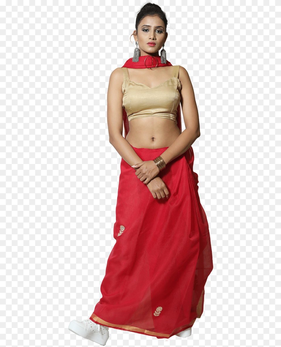 Newly Launch Cotton Silk Saree With Flat 30 Discount Photo Shoot, Navel, Blouse, Clothing, Adult Png