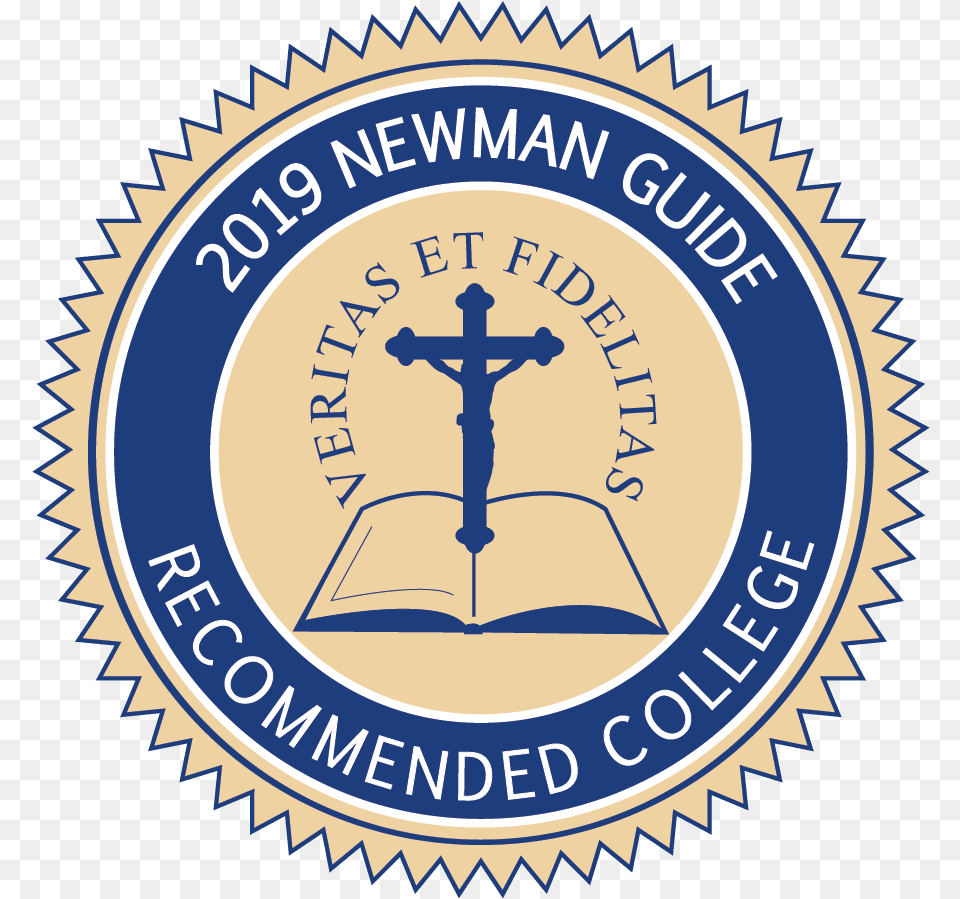Newman Guide Recommended College Emblem, Logo, Symbol, Badge, Cross Free Png