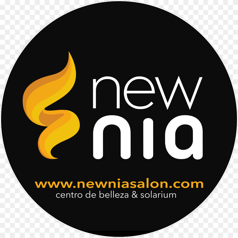 Newnia Logotipo Color Negro Circulo Transparente Graphic Design, Logo, Disk Free Transparent Png