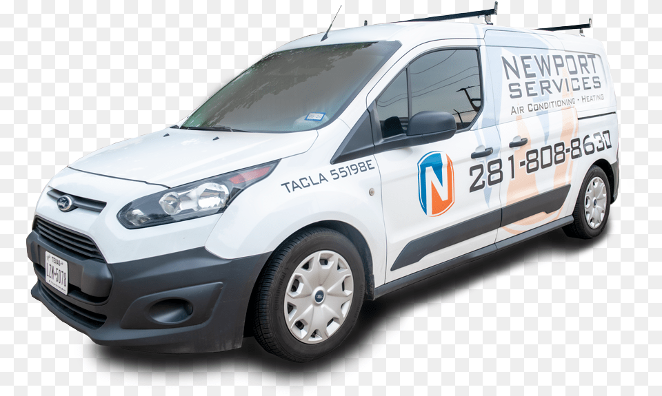 Newport Ac Services Truck Compact Van, Moving Van, Transportation, Vehicle, License Plate Free Png Download