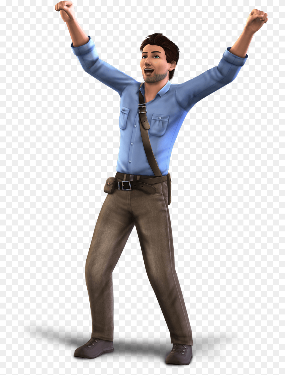 News 10 Render Artworks Of The Sims 10th Anniversary Sims Man, Sleeve, Pants, Clothing, Long Sleeve Free Png Download