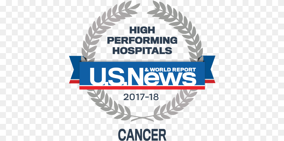 News Amp World Report Cancer Logo Us News Amp World Report High Performing Hospitals, Symbol, Person, Emblem, Badge Free Transparent Png