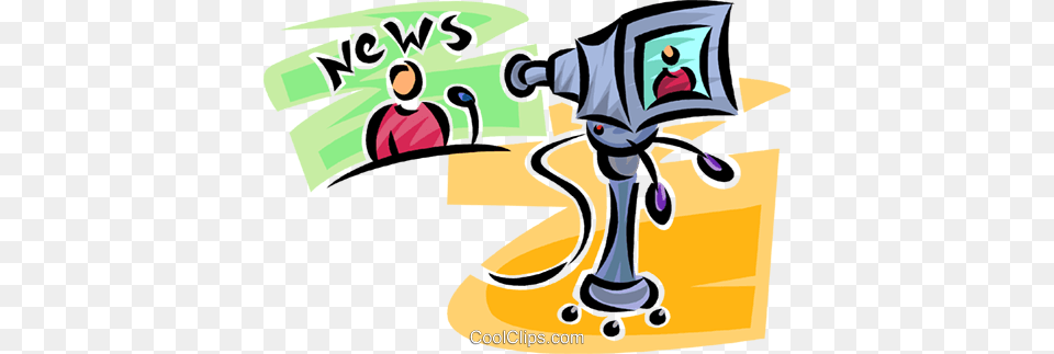 News Anchor And Camera Newscast Clip Art, Photography, Adult, Male, Man Free Png Download
