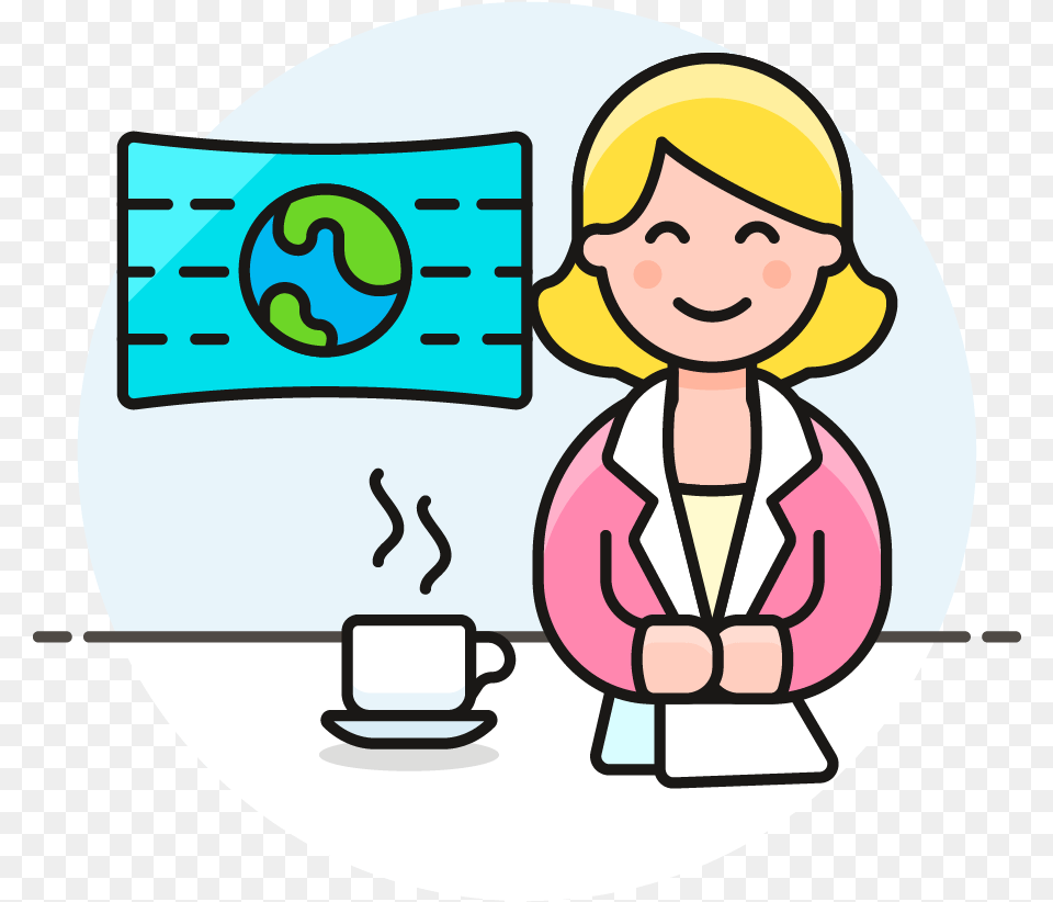 News Anchor Female Caucasian Transparent News Reporter Clipart, Reading, Person, Baby, Head Png