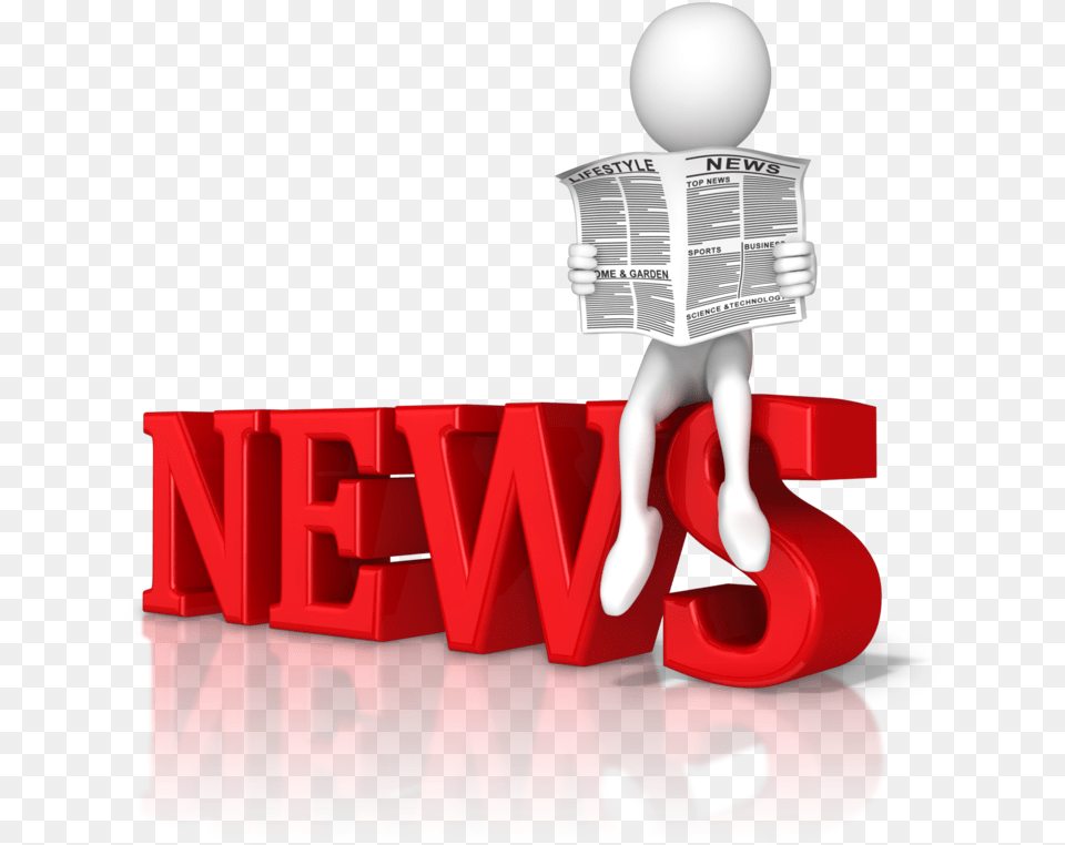 News Animated, Person, Reading, Baby, Text Png Image