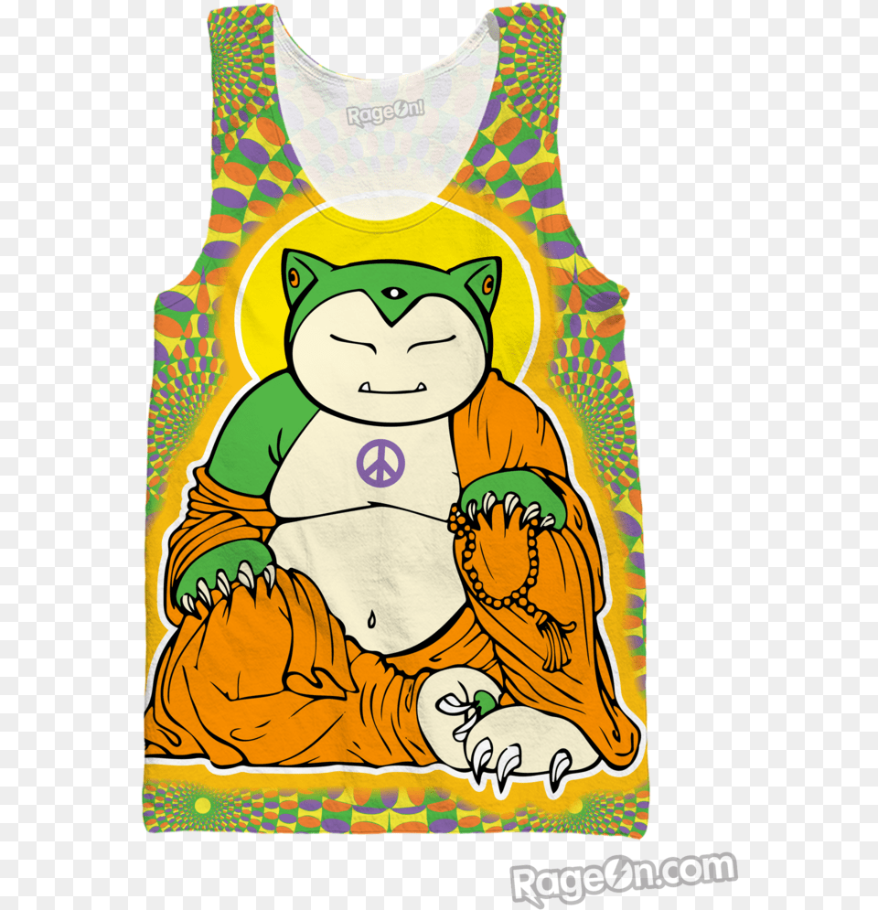 News Cartoon Snorlax Pokemon T Shirt, Clothing, Tank Top, Baby, Person Free Png