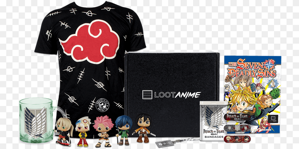 News Crunchyroll Announce Loot Anime Partnership And Hot Loot Crate Anime April 2019, T-shirt, Publication, Book, Clothing Free Png