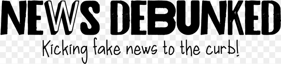 News Debunked Black And White, Gray Free Png