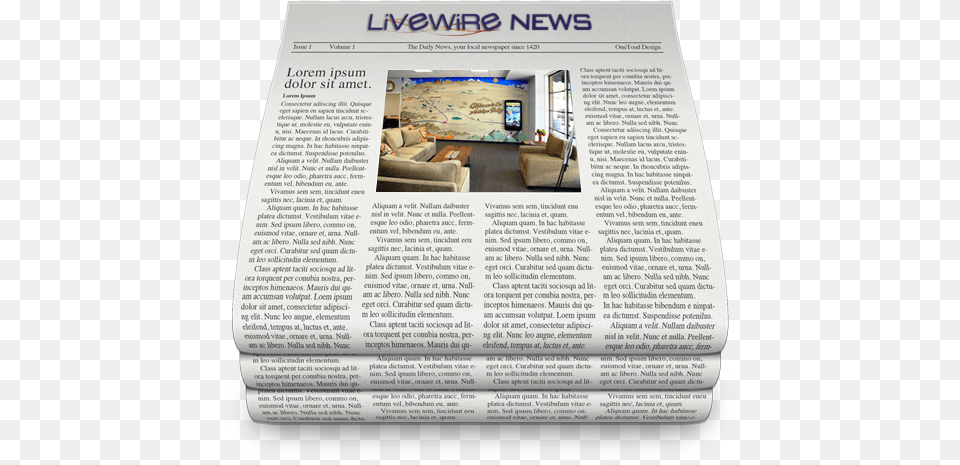 News Icon Livewire Digital Kiosk Manufacturer Newspaper Icon, Text, Couch, Furniture Png Image