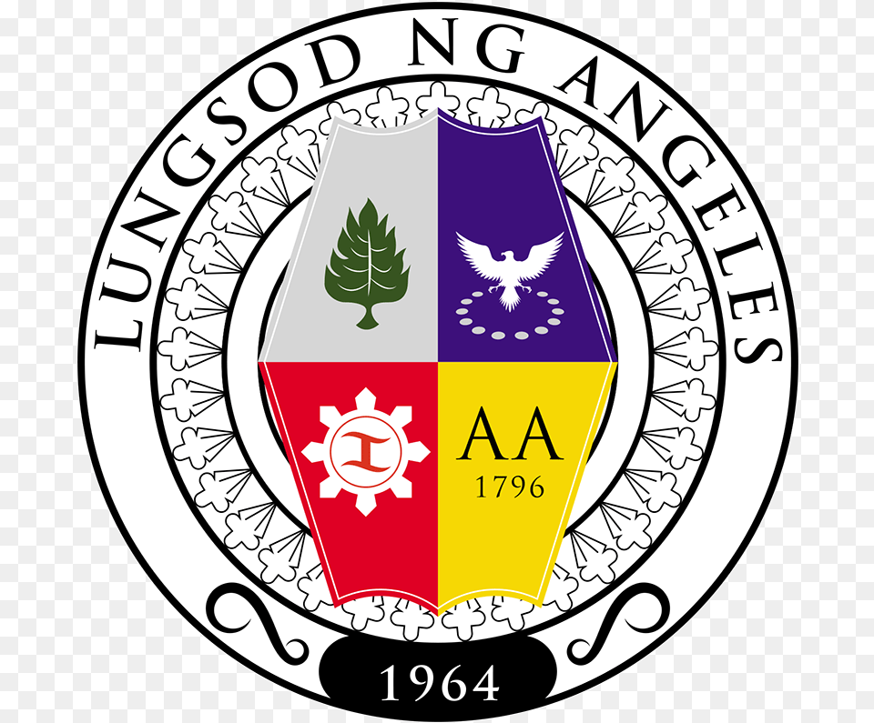 News Lungsod Ng Angeles Angeles City Pampanga Logo, Emblem, Symbol, Badge, Can Png Image