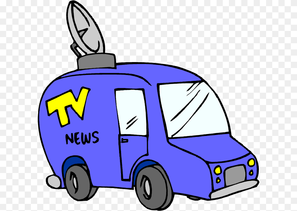 News Reporter Van Clipart Clip Art, Transportation, Vehicle, Car, Moving Van Free Transparent Png