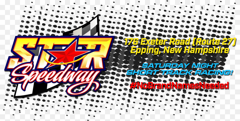 News Star Speedway The Place To Race Horizontal, Advertisement, Poster Png