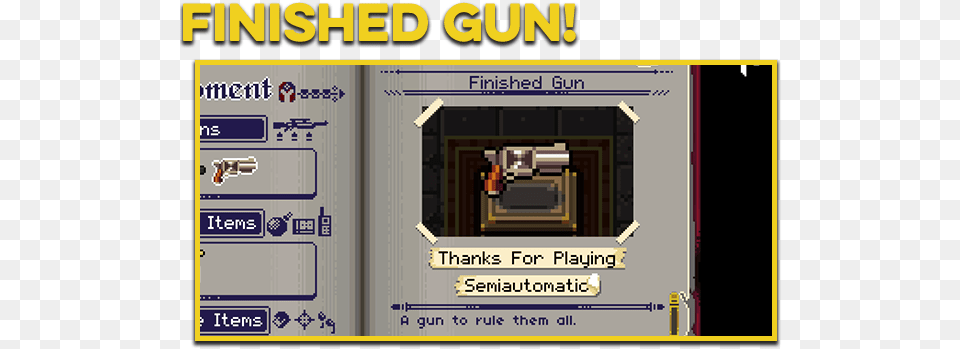 News Steam Community Announcements Enter The Gungeon Finished Gun, Computer Hardware, Electronics, Hardware Free Png Download